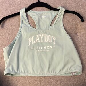 Mint Green Playboy Racerback Tank!